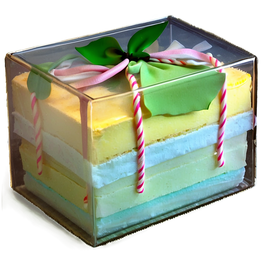 Glass Cake Box Png 06282024 PNG image