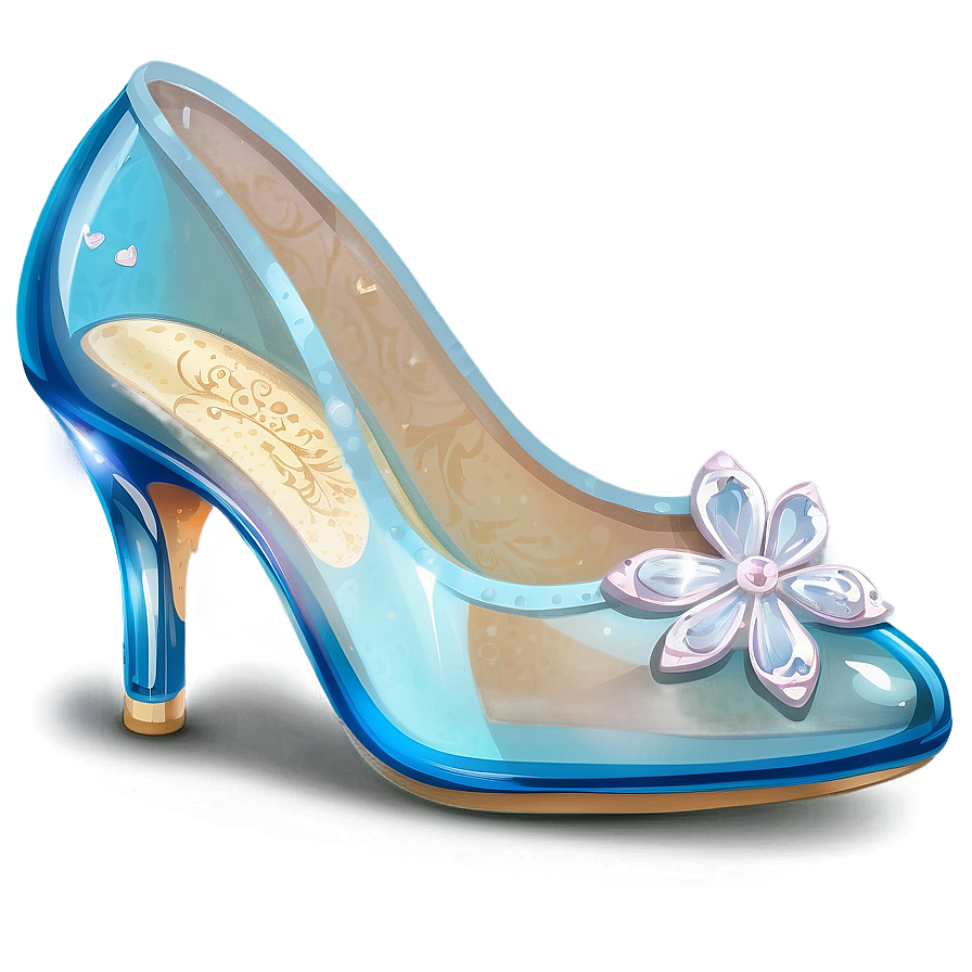 Glass Cinderella Heel Png 3 PNG image