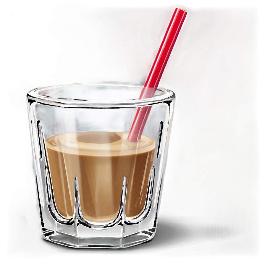 Glass Cup With Straw Png 06132024 PNG image