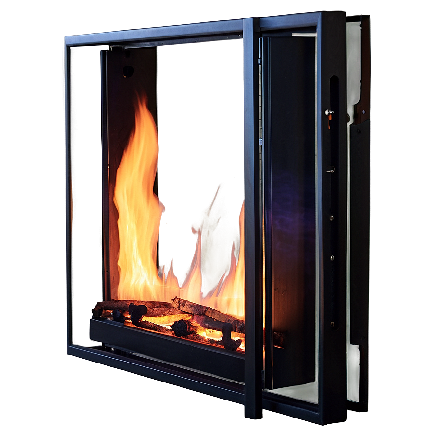 Glass Door For Fireplace Png 06122024 PNG image