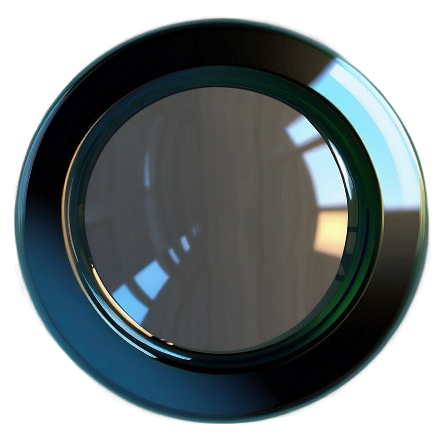 Glass Effect 3d Circle Png 06272024 PNG image