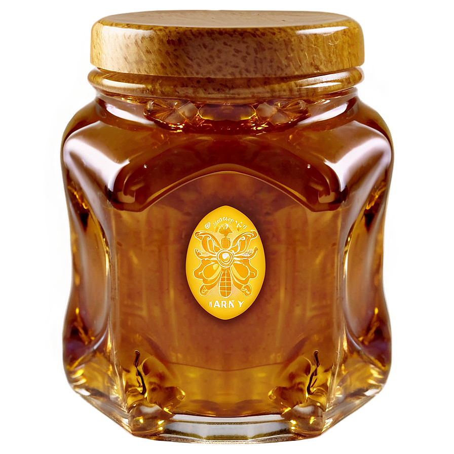 Glass Honey Jar Png 06132024 PNG image