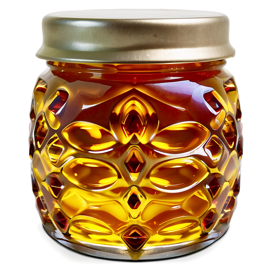 Glass Honey Jar Png 06212024 PNG image