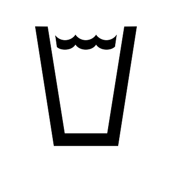 Glass Icon Simple Blackand White PNG image