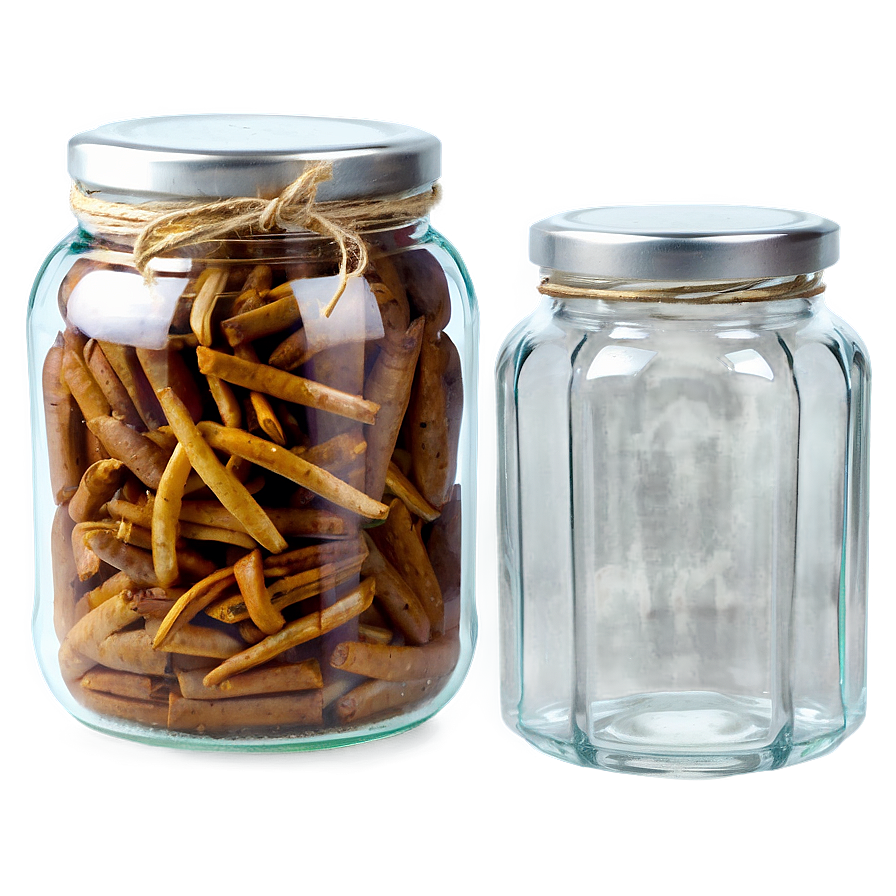 Glass Jar D PNG image