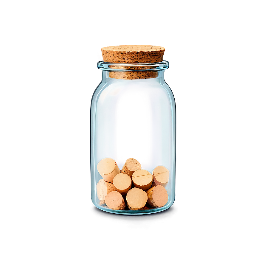 Glass Jar With Cork Lid Png Amo PNG image