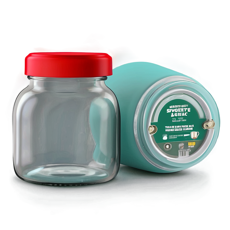 Glass Jar With Silicone Sleeve Png 70 PNG image