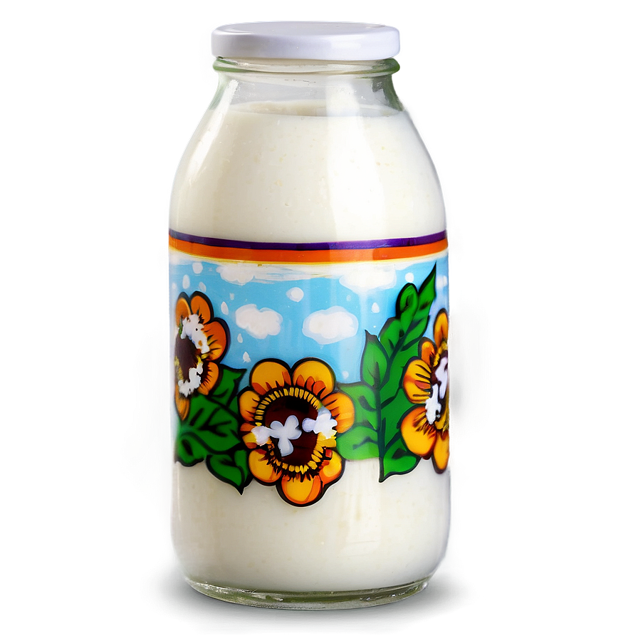 Glass Milk Bottle Png Ilv12 PNG image