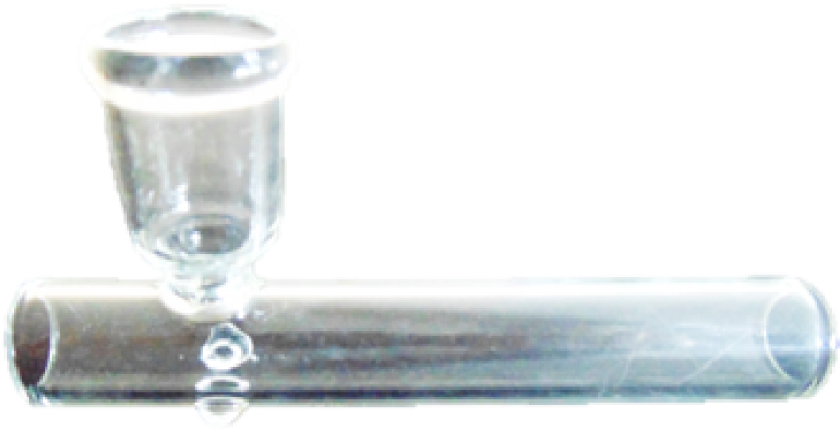 Glass Pipe Component PNG image