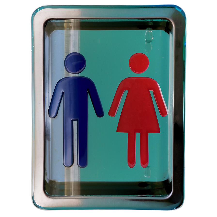 Glass Restroom Sign Png Pok29 PNG image