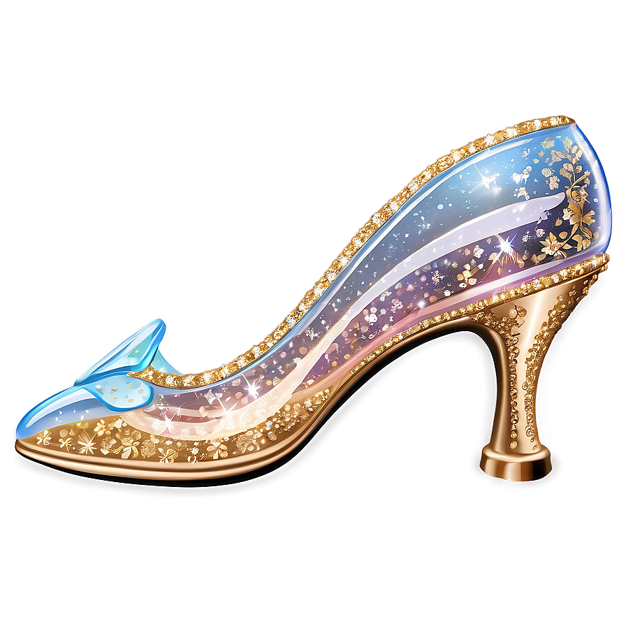 Glass Slipper With Glitter Detail Png Qup14 PNG image