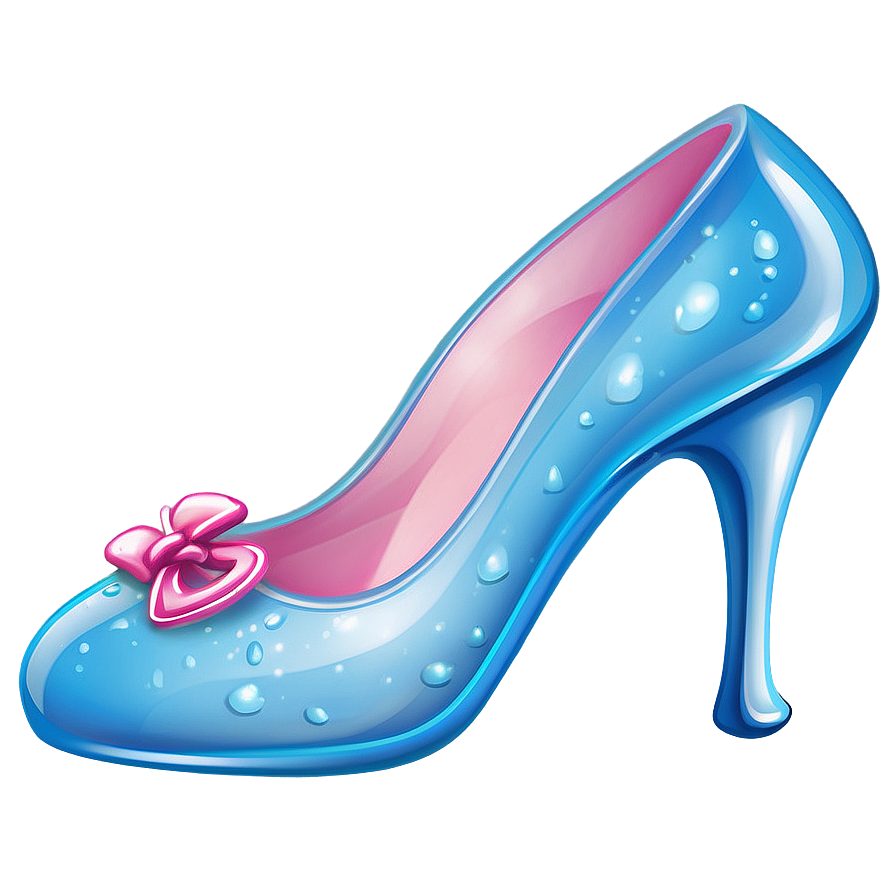 Glass Slipper With Ribbon Detail Png 06132024 PNG image