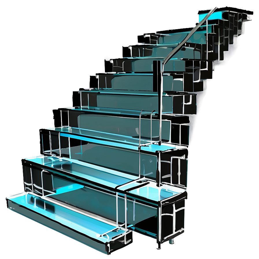 Glass Staircase Png 06122024 PNG image