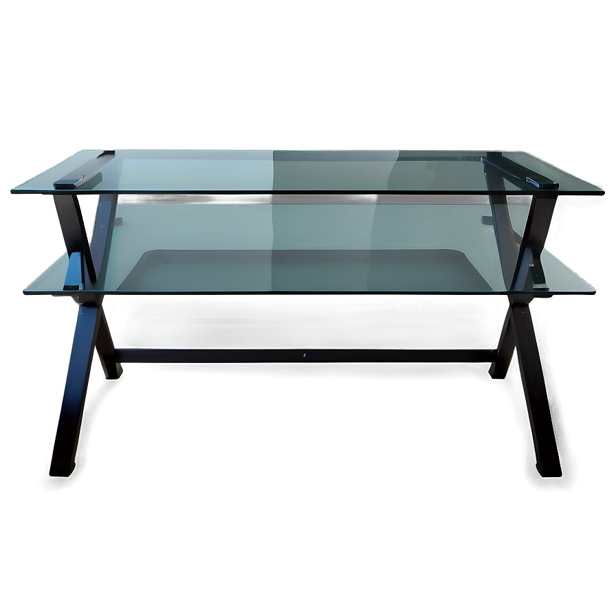 Glass Top Desk Png 05042024 PNG image