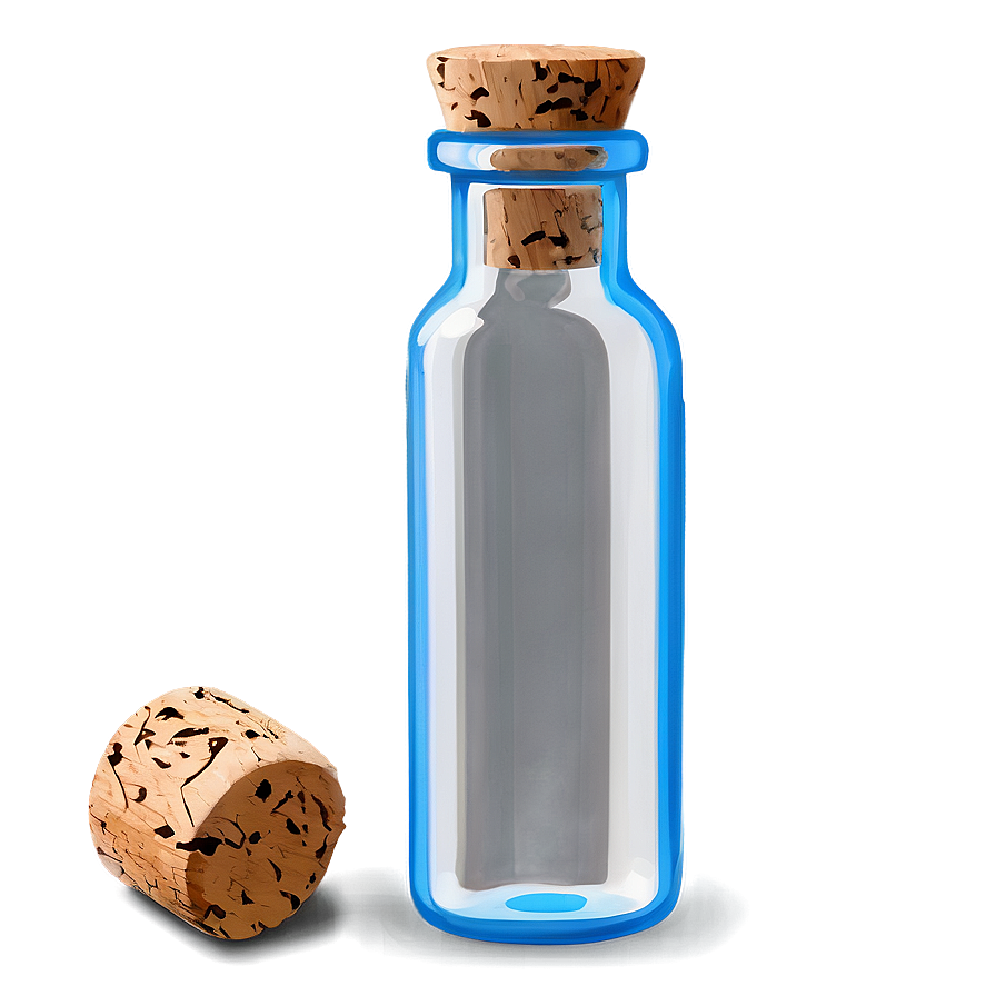 Glass Vial With Cork Png Vuq19 PNG image