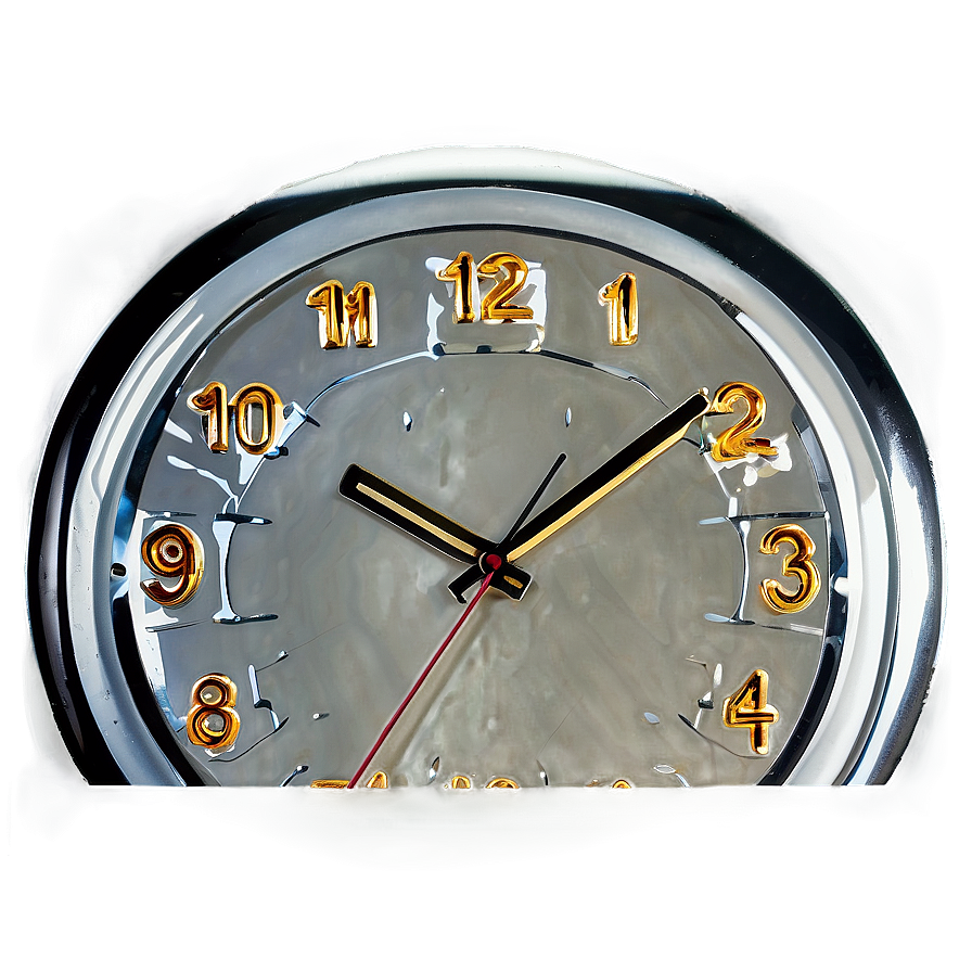 Glass Wall Clock Png 06262024 PNG image