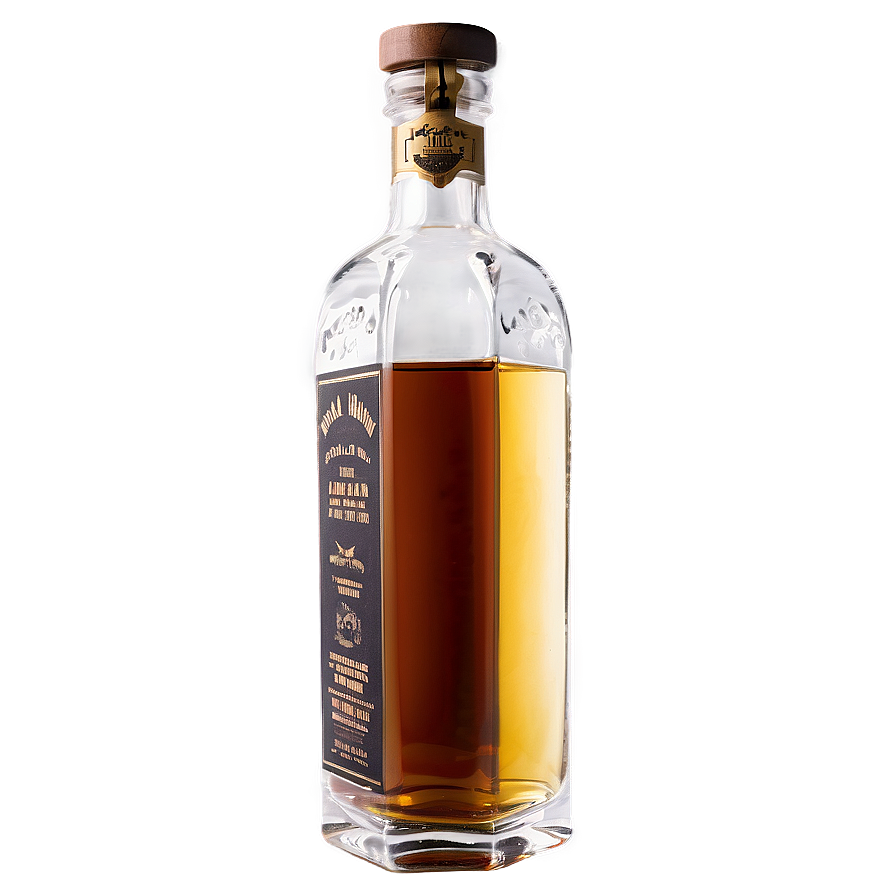 Glass Whiskey Bottle Png 06212024 PNG image