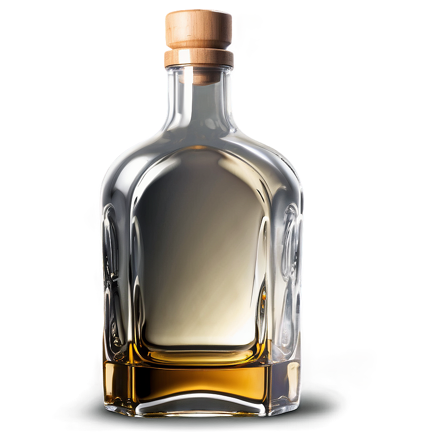 Glass Whiskey Bottle Png 2 PNG image