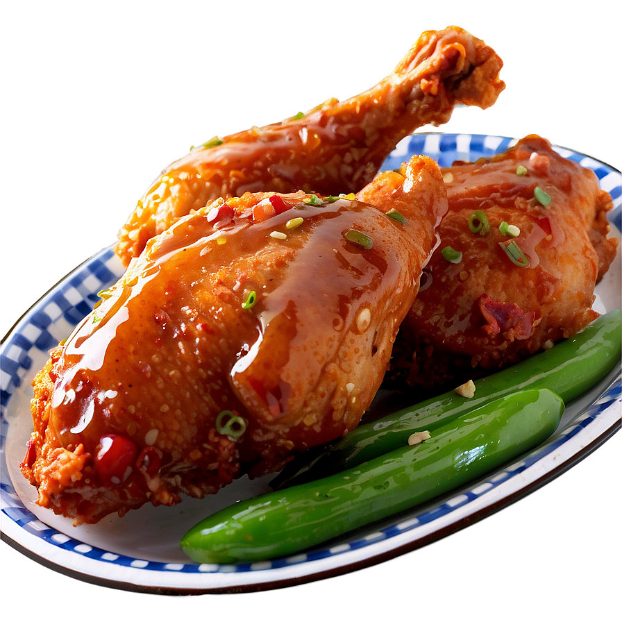 Glazed Fried Chicken Png Tou32 PNG image