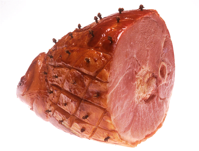 Glazed Whole Ham Cutout PNG image