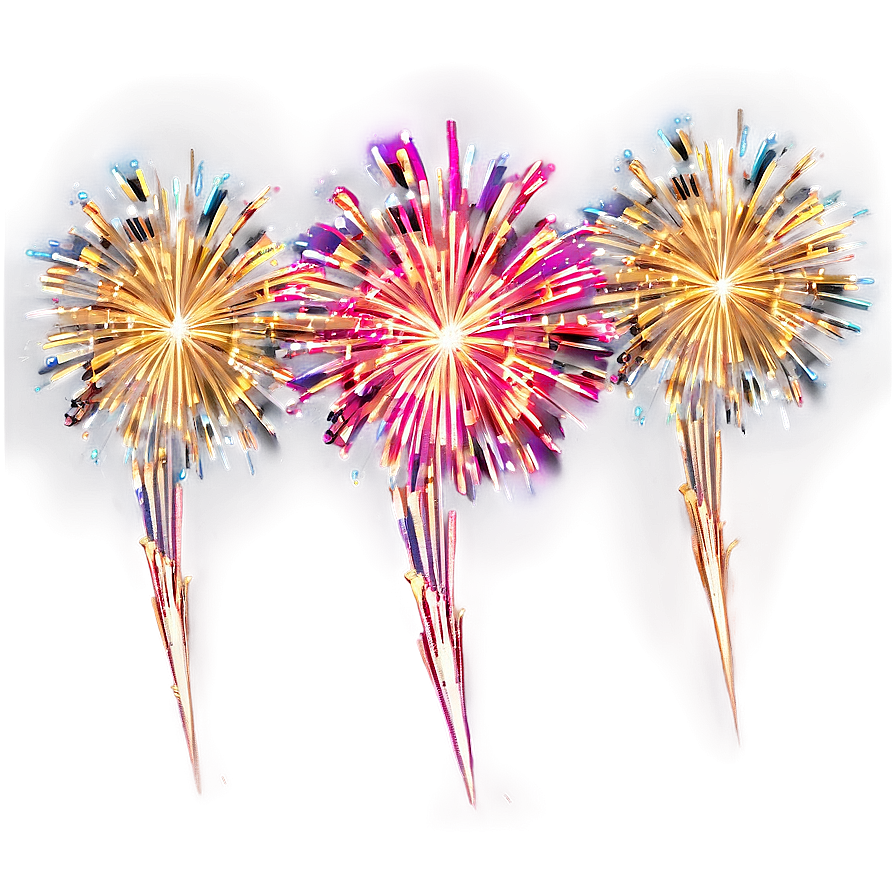 Gleaming Gold Fireworks Png Fol PNG image