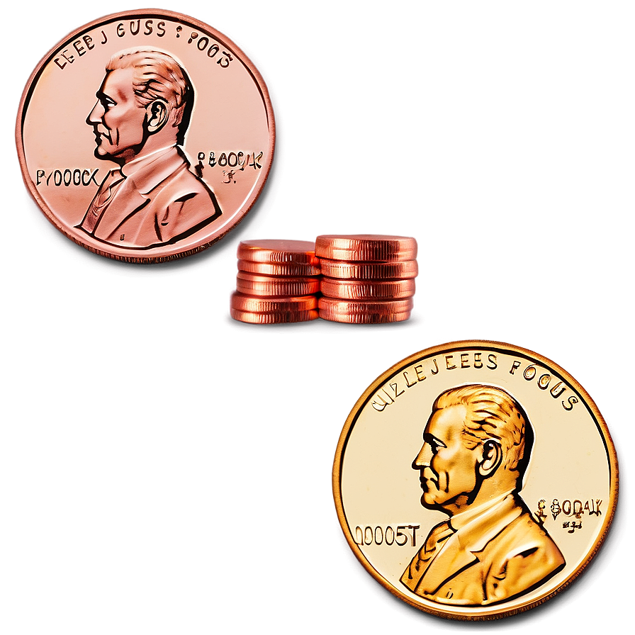 Gleeful Pennies Png 06212024 PNG image