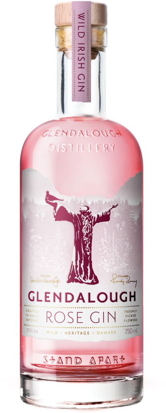 Glendalough Rose Gin Bottle PNG image