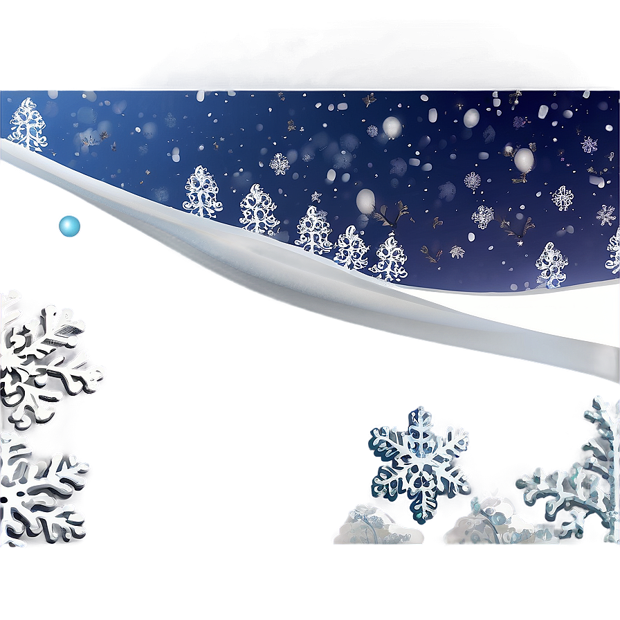 Glistening Snow Christmas Landscape Png 06252024 PNG image