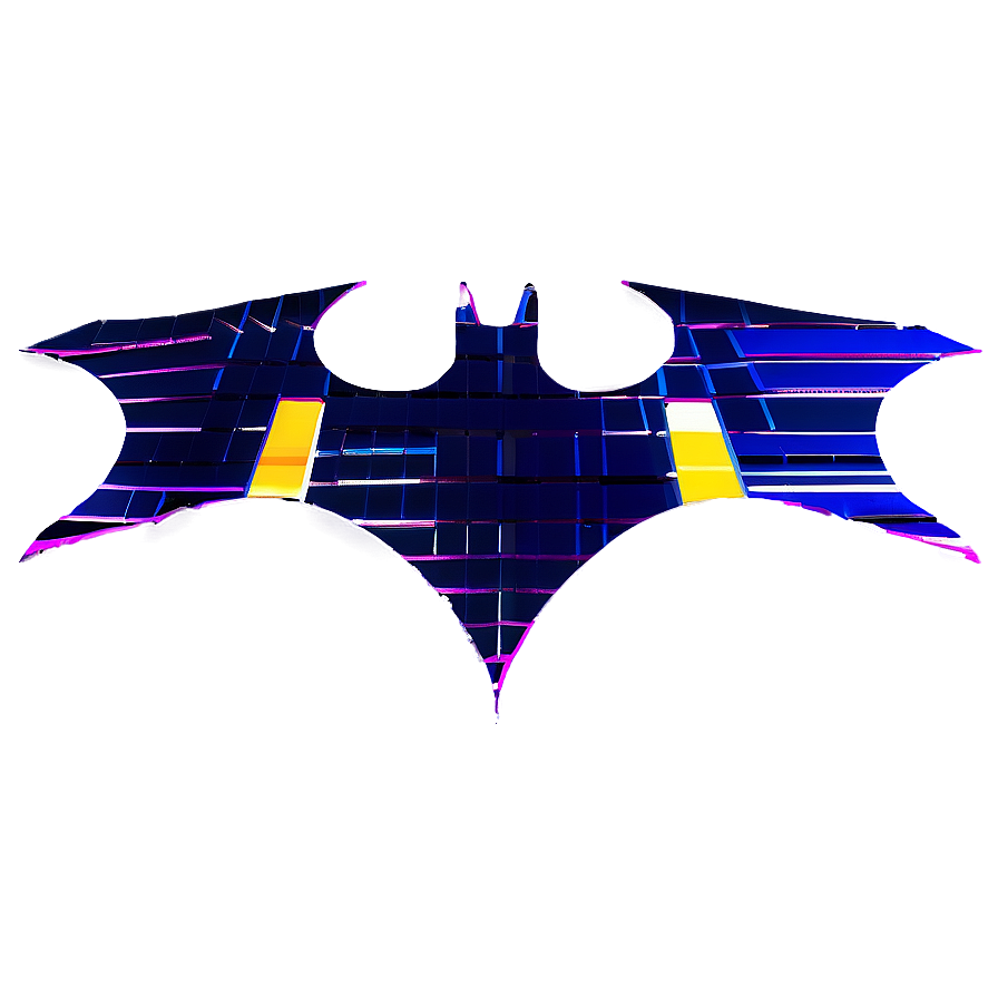 Glitch Art Batman Logo Png Iyw PNG image