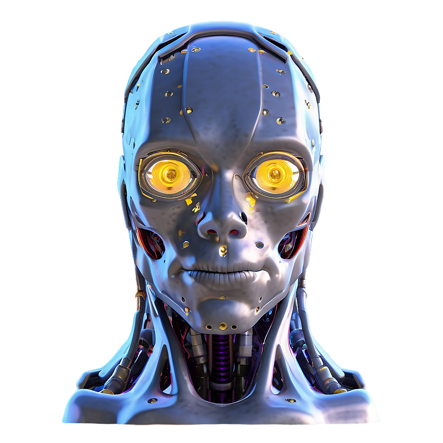 Glitch Robot Head Png Aen40 PNG image