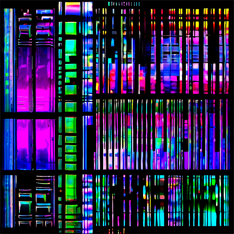 Glitch Scanlines Aesthetic Png Qnk41 PNG image