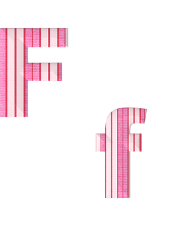 Glitched Letter F Design PNG image