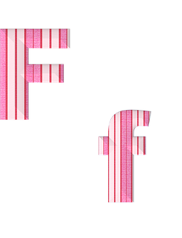 Glitched Letter F Graphic PNG image