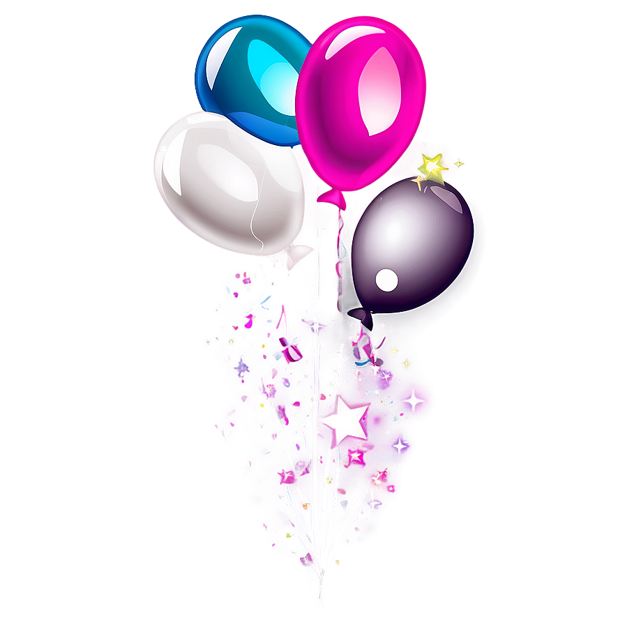 Glitter Balloons Png Aic4 PNG image