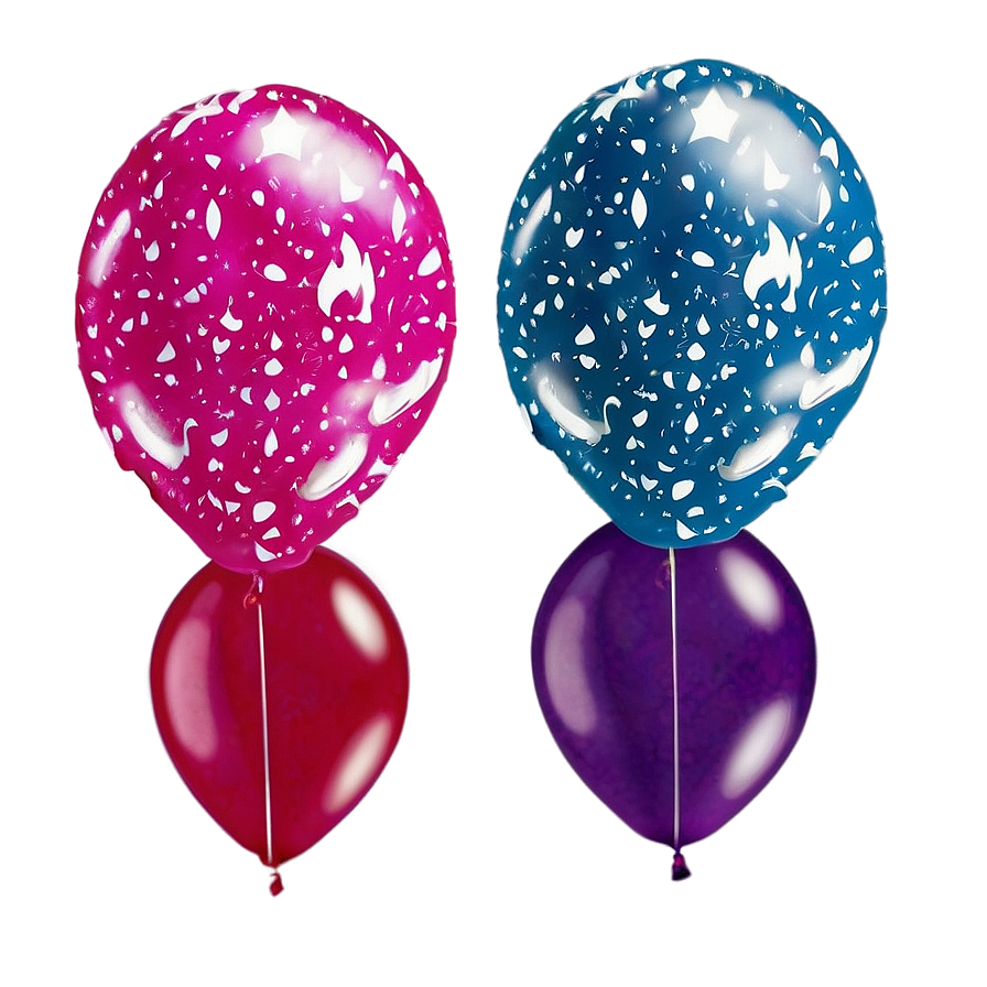 Glitter Balloons Png Eql86 PNG image