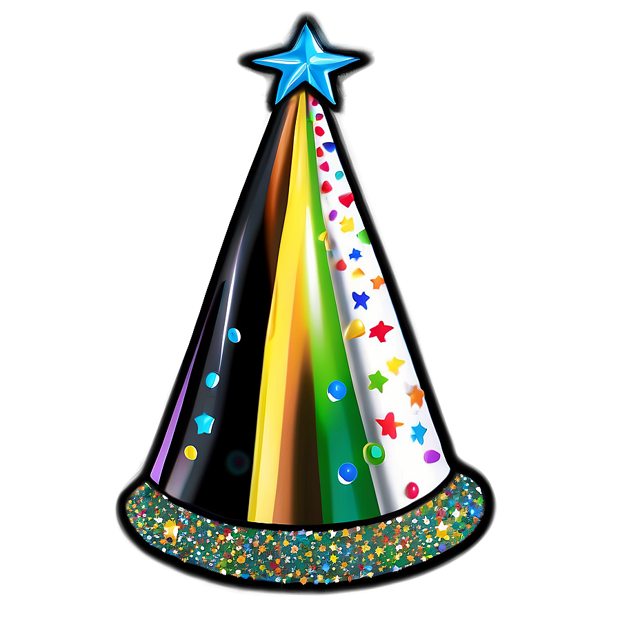 Glitter Birthday Hat Png Muv PNG image