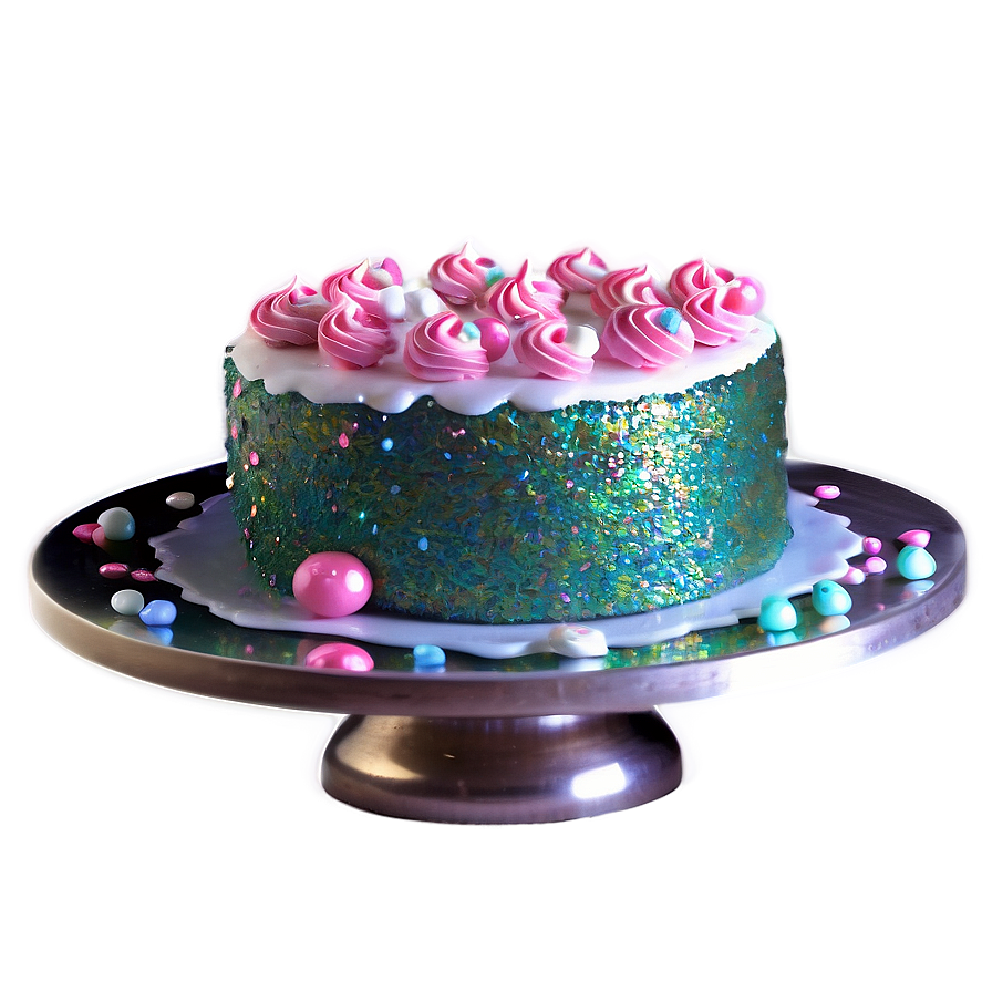 Glitter Cake Party Png Bkt93 PNG image