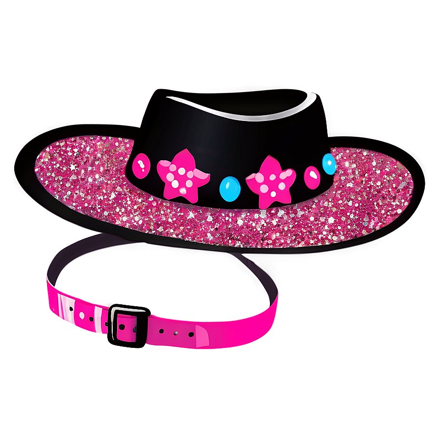 Glitter Cowgirl Hat Png 06132024 PNG image