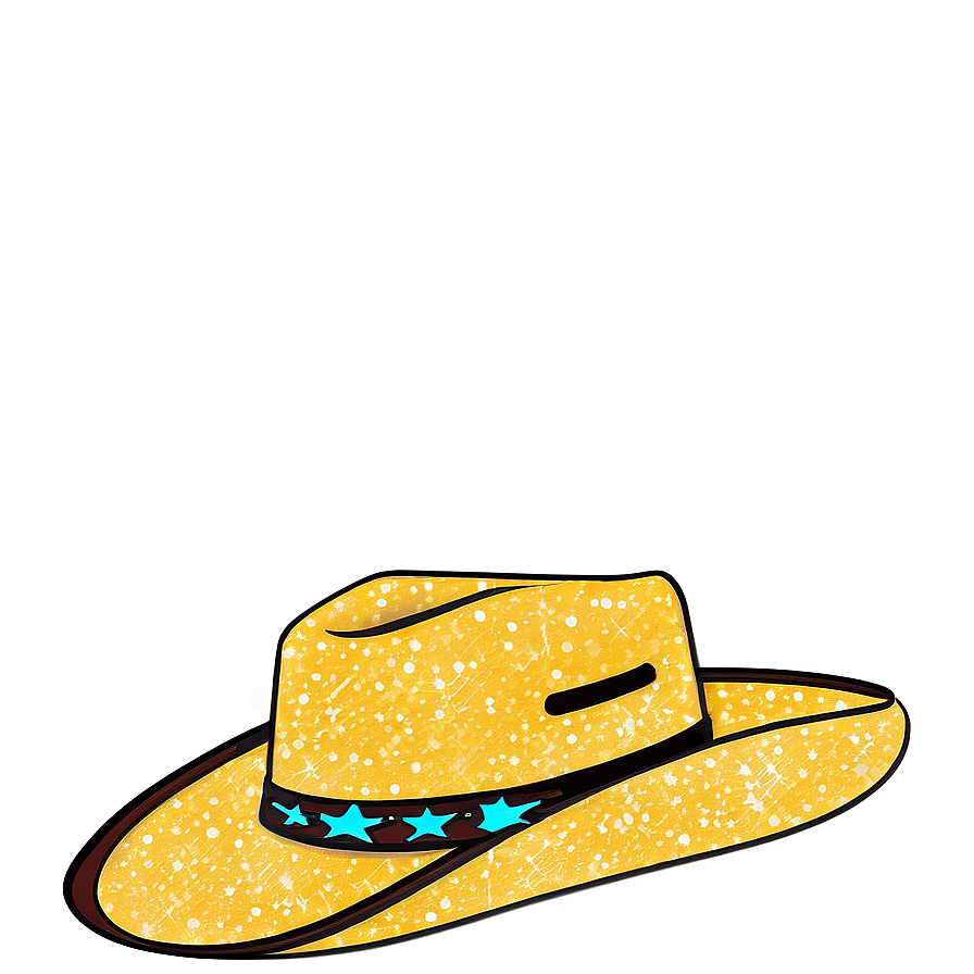 Glitter Cowgirl Hat Png 06132024 PNG image