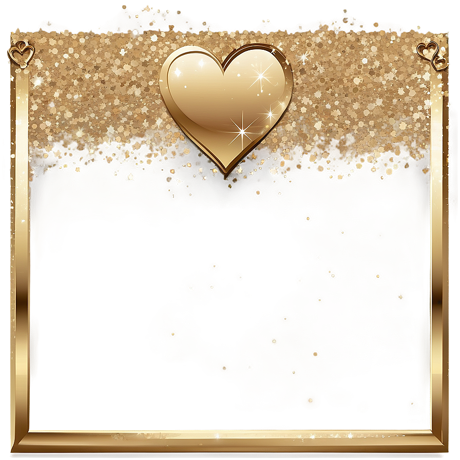 Glitter Cute Frame Png Fcl PNG image