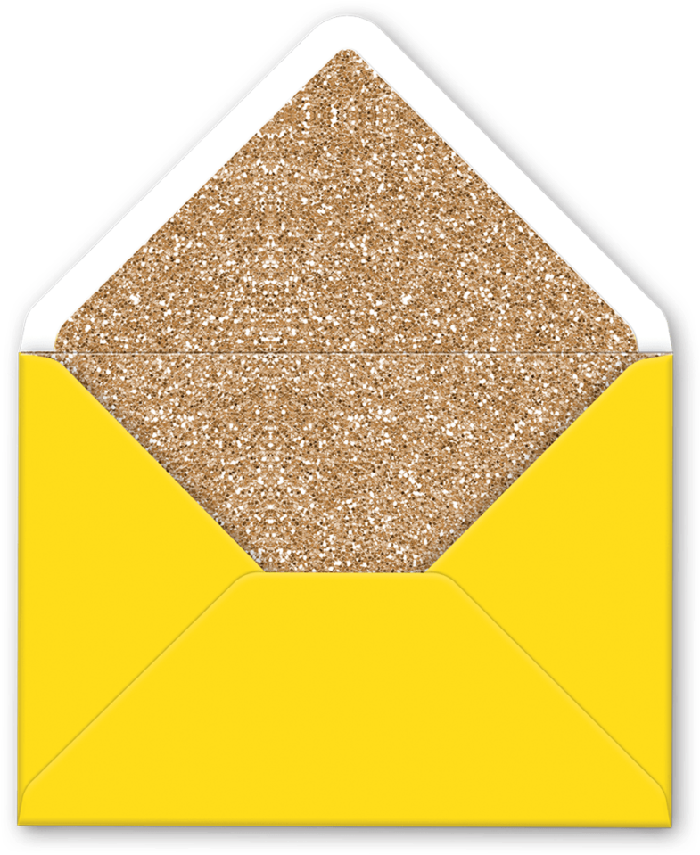 Glitter Envelope Overlay PNG image