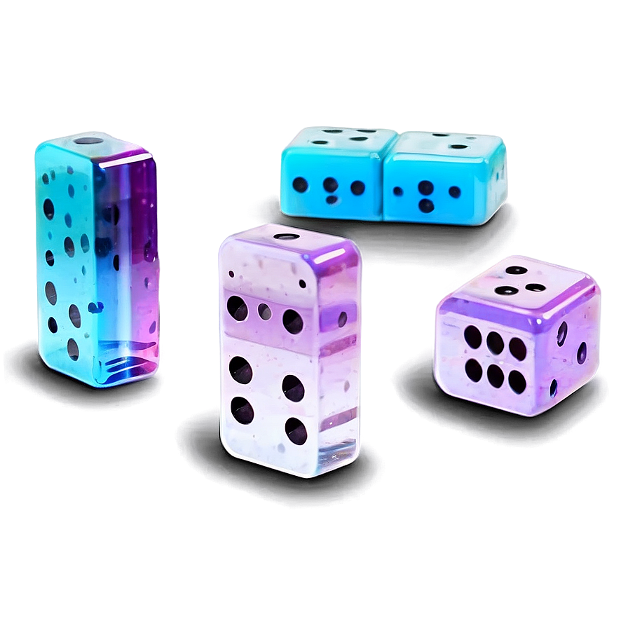 Glitter Filled Acrylic Dominoes Png 67 PNG image