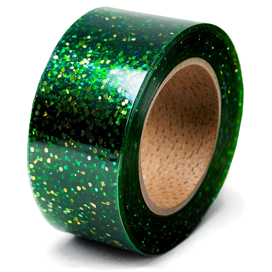 Glitter Green Tape Png 06282024 PNG image