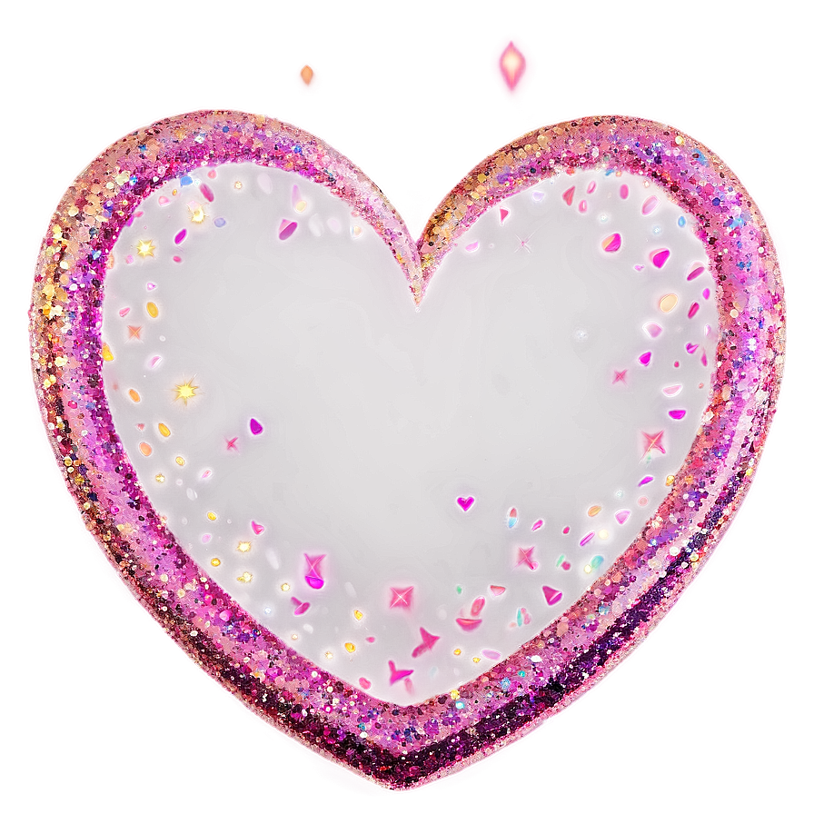 Glitter Heart Clipart Artwork Png Yqj PNG image