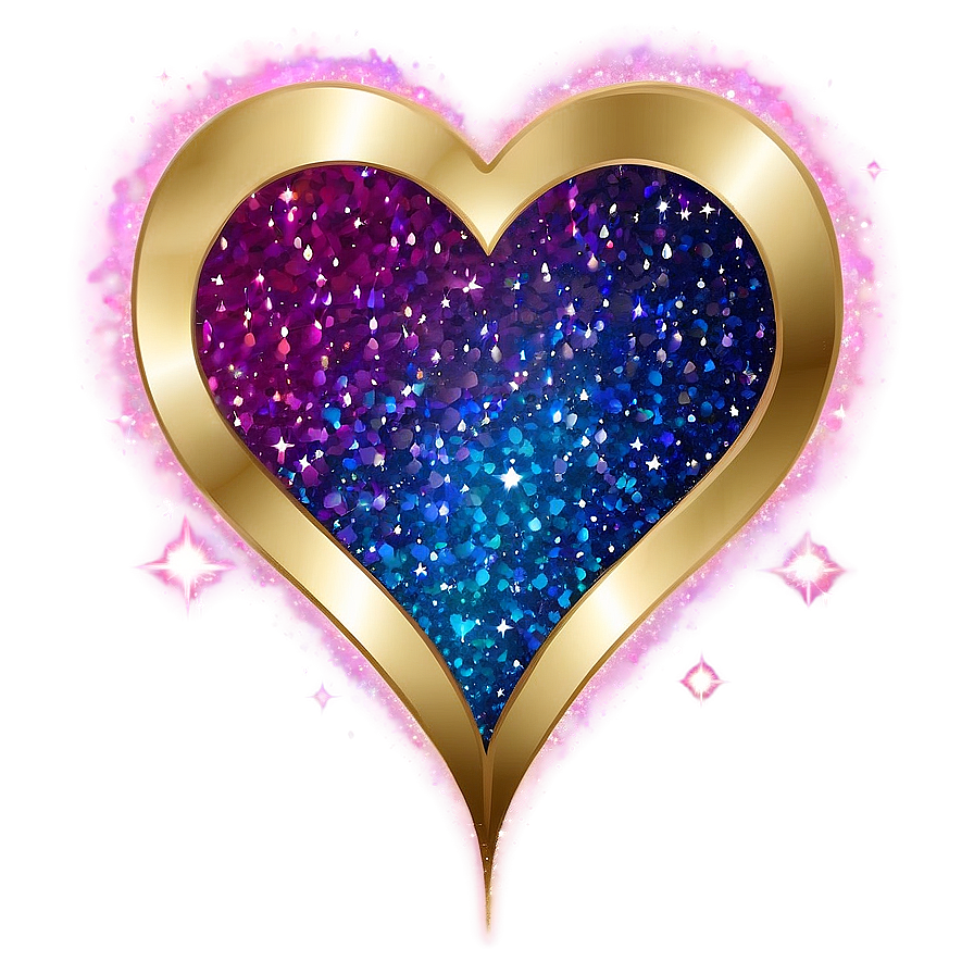 Glitter Heart Galaxy Png 20 PNG image