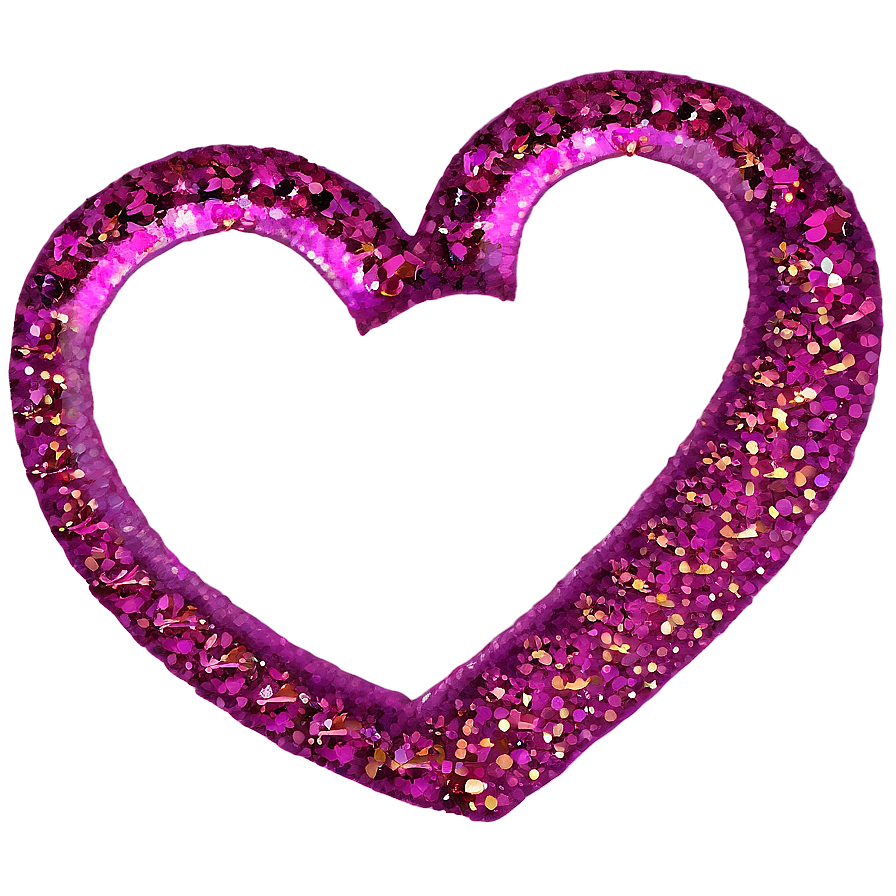 Glitter Hearts Png 05032024 PNG image