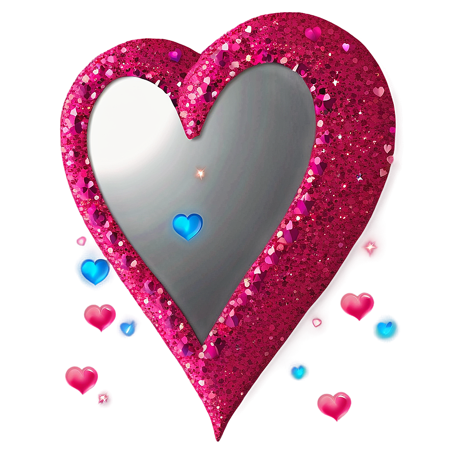 Glitter Hearts Png 3 PNG image