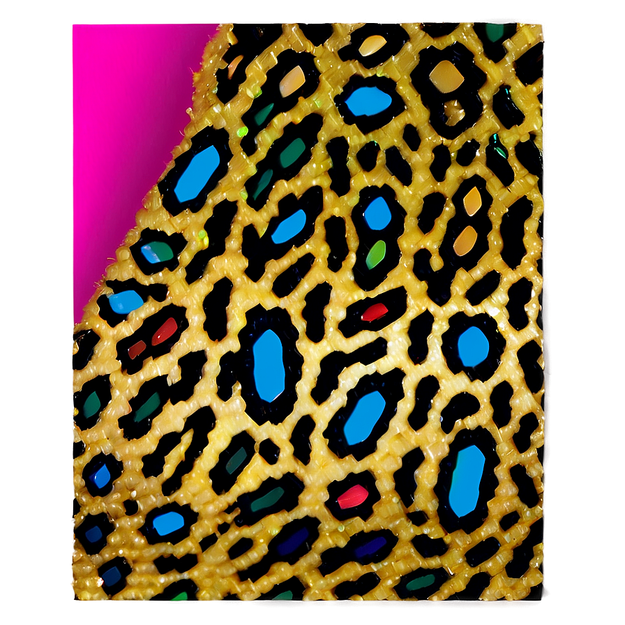 Glitter Leopard Pattern Png 73 PNG image