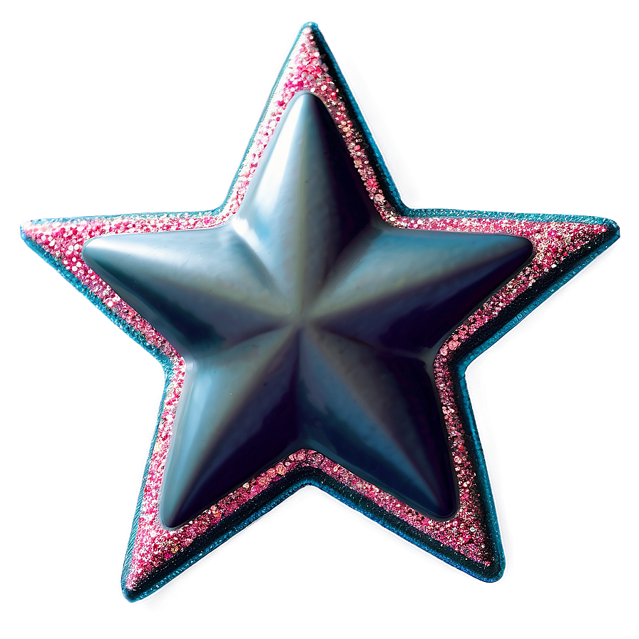 Glitter Line Star Shape Png 06272024 PNG image