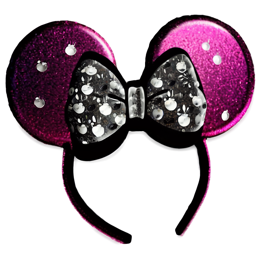 Glitter Minnie Mouse Ears Png Evl8 PNG image